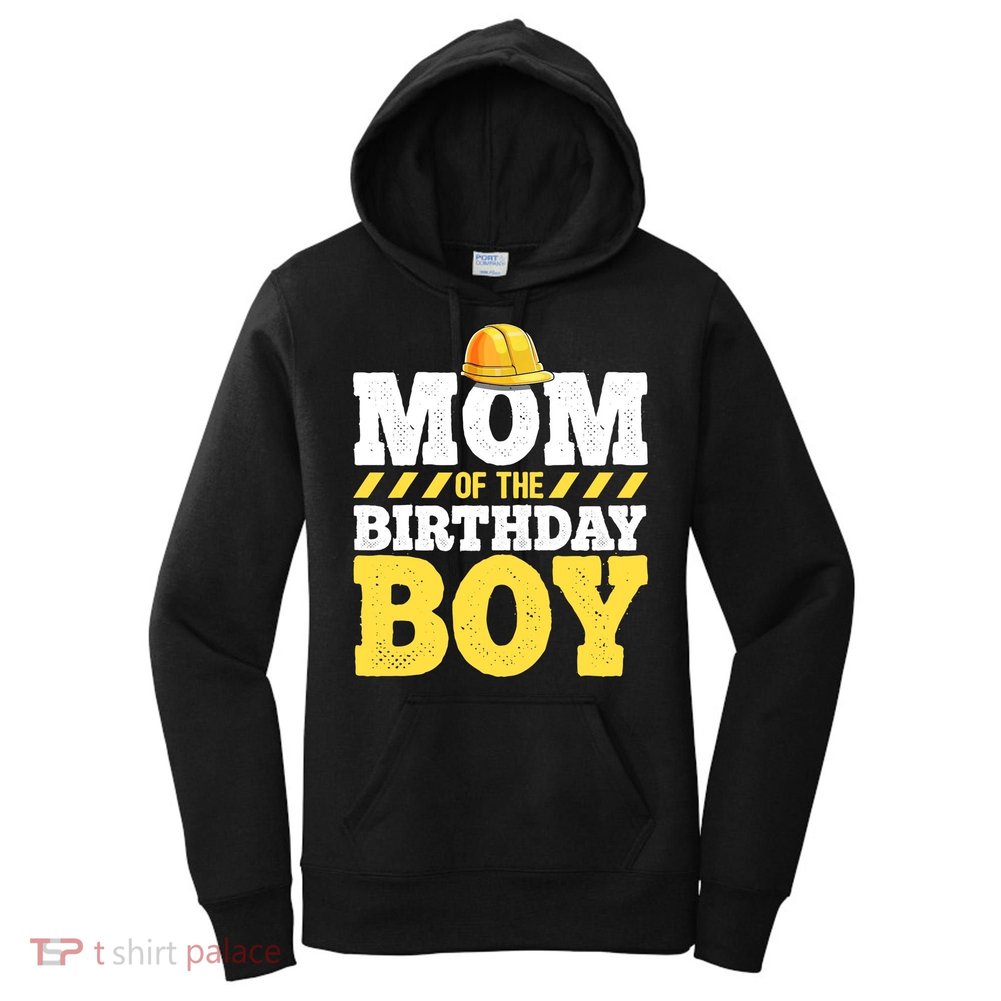 Mom of the Birthday Boy Construction Birthday Party Hat Gift Women's Hoodie