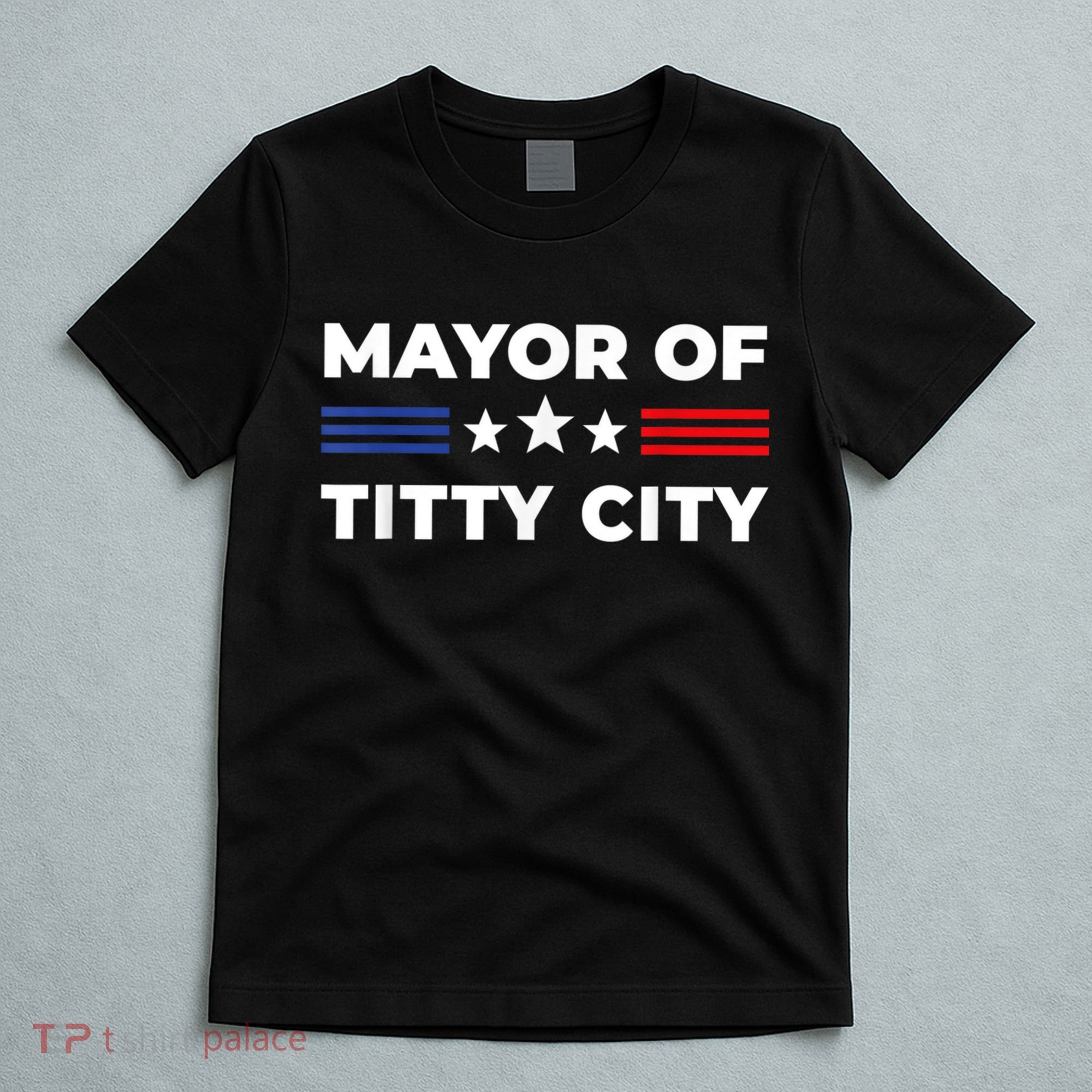 Mayor Of Titty City Funny Gift T-Shirt