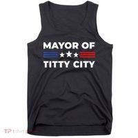 Mayor Of Titty City Funny Gift Tank Top thumb 0