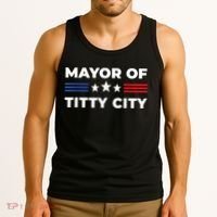 Mayor Of Titty City Funny Gift Tank Top thumb 3