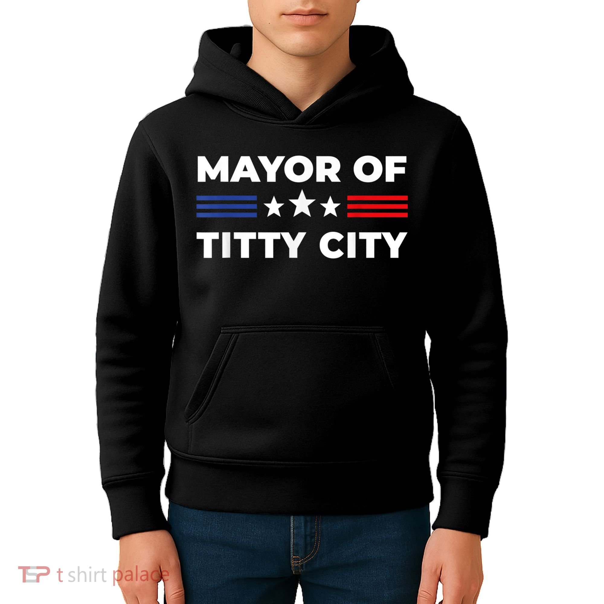 Mayor Of Titty City Funny Gift Kids Hoodie