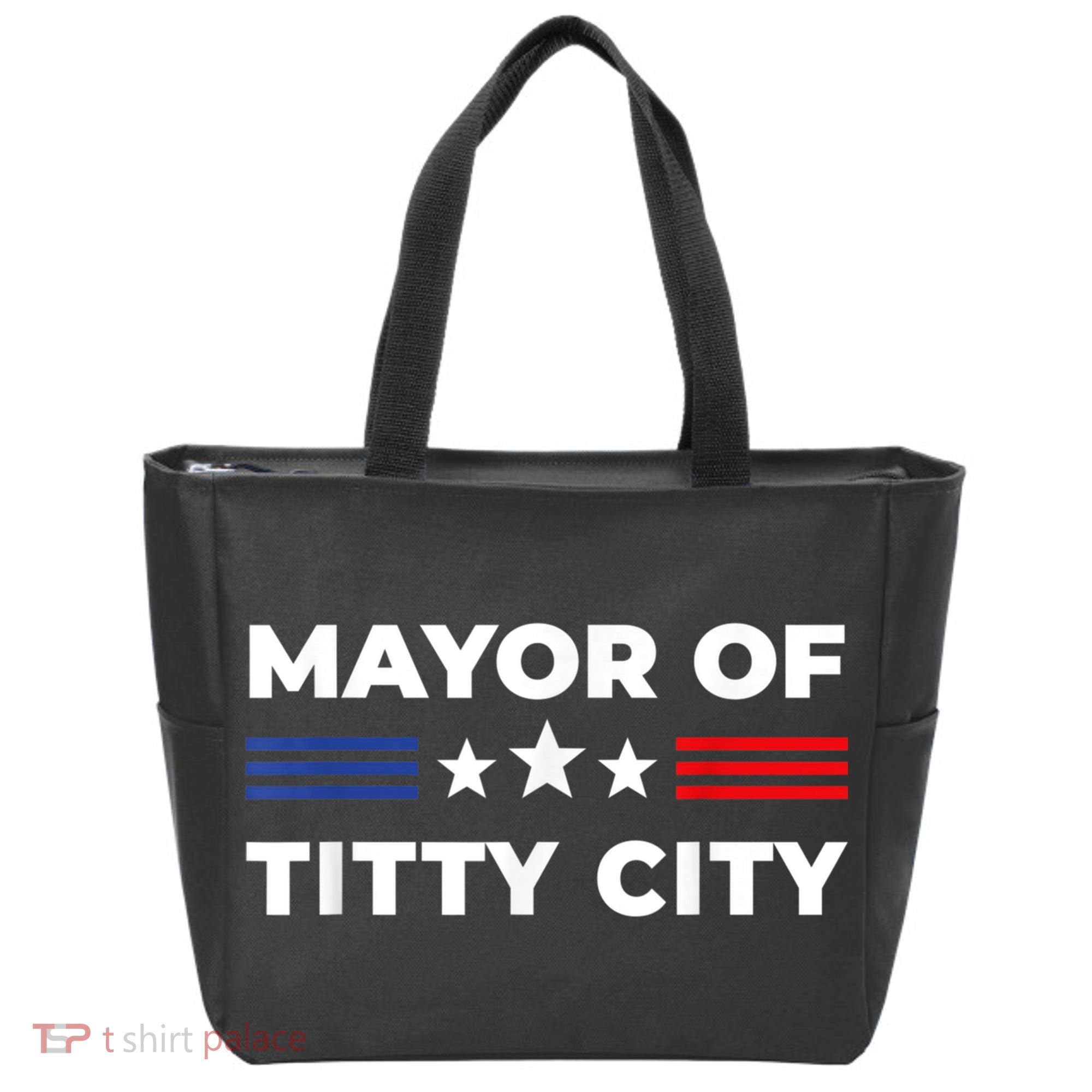 Mayor Of Titty City Funny Gift Tote Bag
