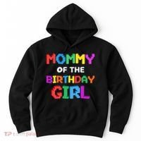Mommy Of The Birthday Girl Master Builder Bricks Blocks Hoodie thumb 0
