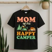 Mom Of The Happy Camper Women 1st Bday Camping Trip T-Shirt thumb 2