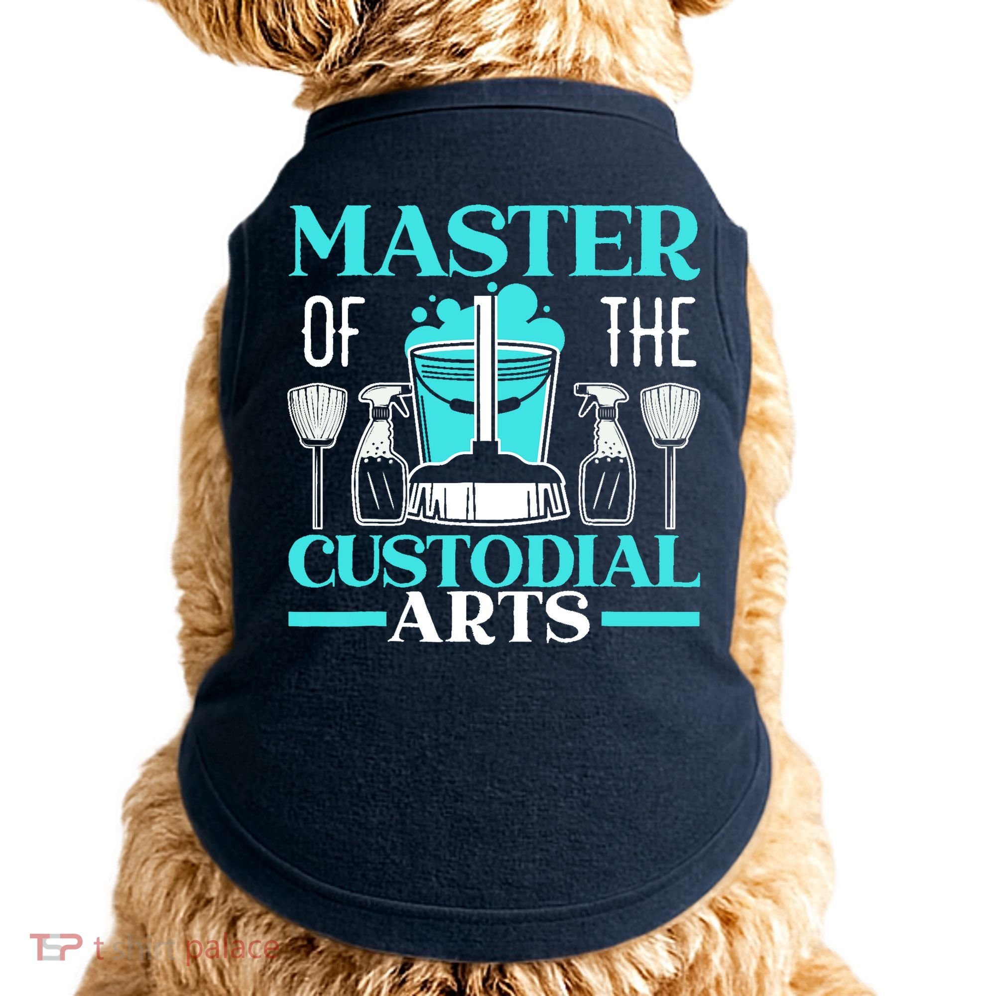 Master Of The Custodial Arts Janitor School Custodian Doggie Tank