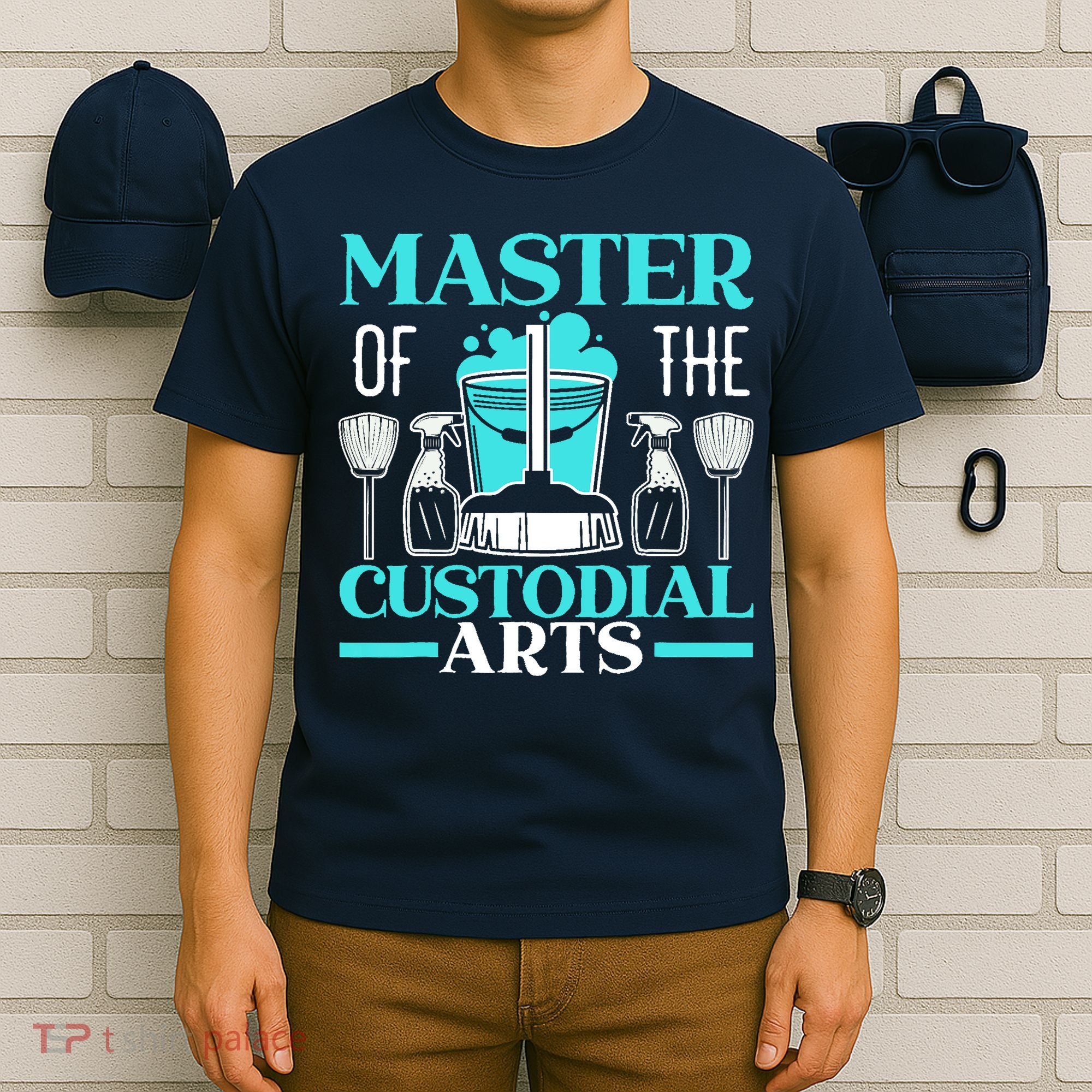 Master Of The Custodial Arts Janitor School Custodian T-Shirt