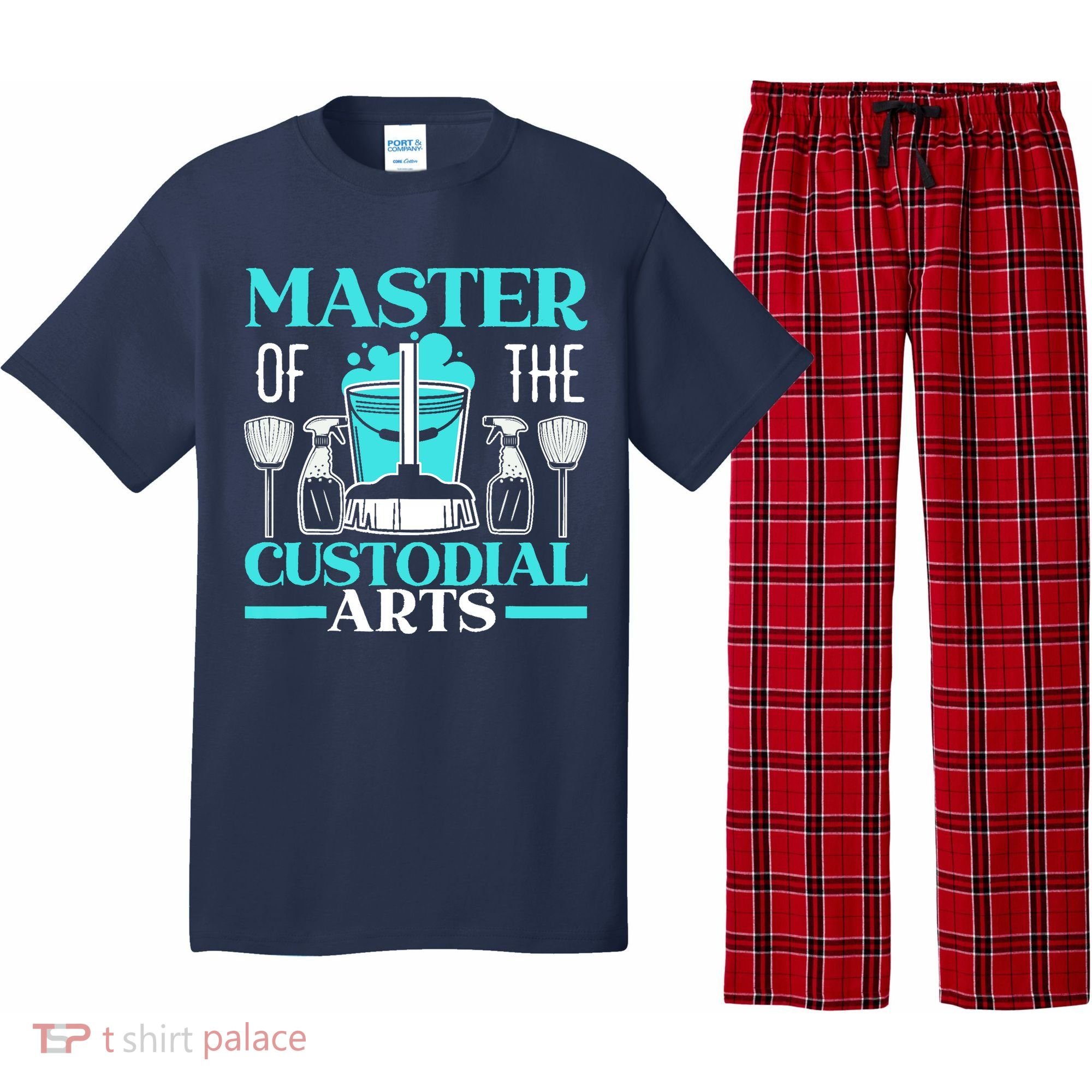 Master Of The Custodial Arts Janitor School Custodian Pajama Set