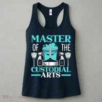 Master Of The Custodial Arts Janitor School Custodian Women's Tank Top thumb 3