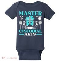 Master Of The Custodial Arts Janitor School Custodian Baby Bodysuit thumb 0