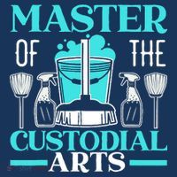 Master Of The Custodial Arts Janitor School Custodian Tall Hoodie thumb 2