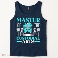 Master Of The Custodial Arts Janitor School Custodian Tank Top thumb 2