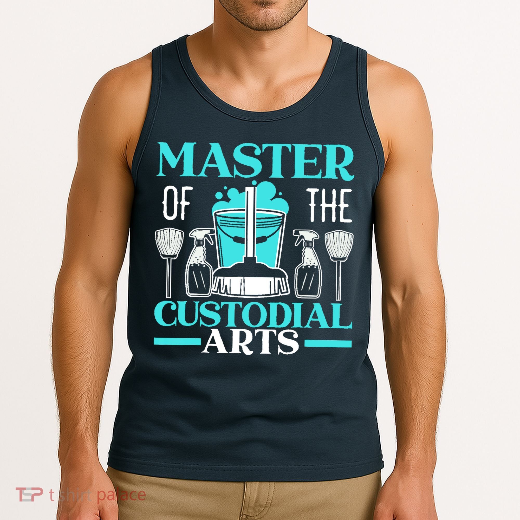 Master Of The Custodial Arts Janitor School Custodian Tank Top