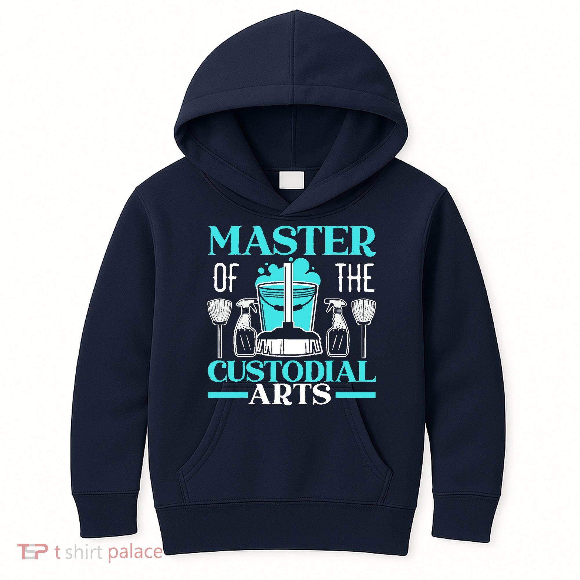 Master Of The Custodial Arts Janitor School Custodian Kids Hoodie
