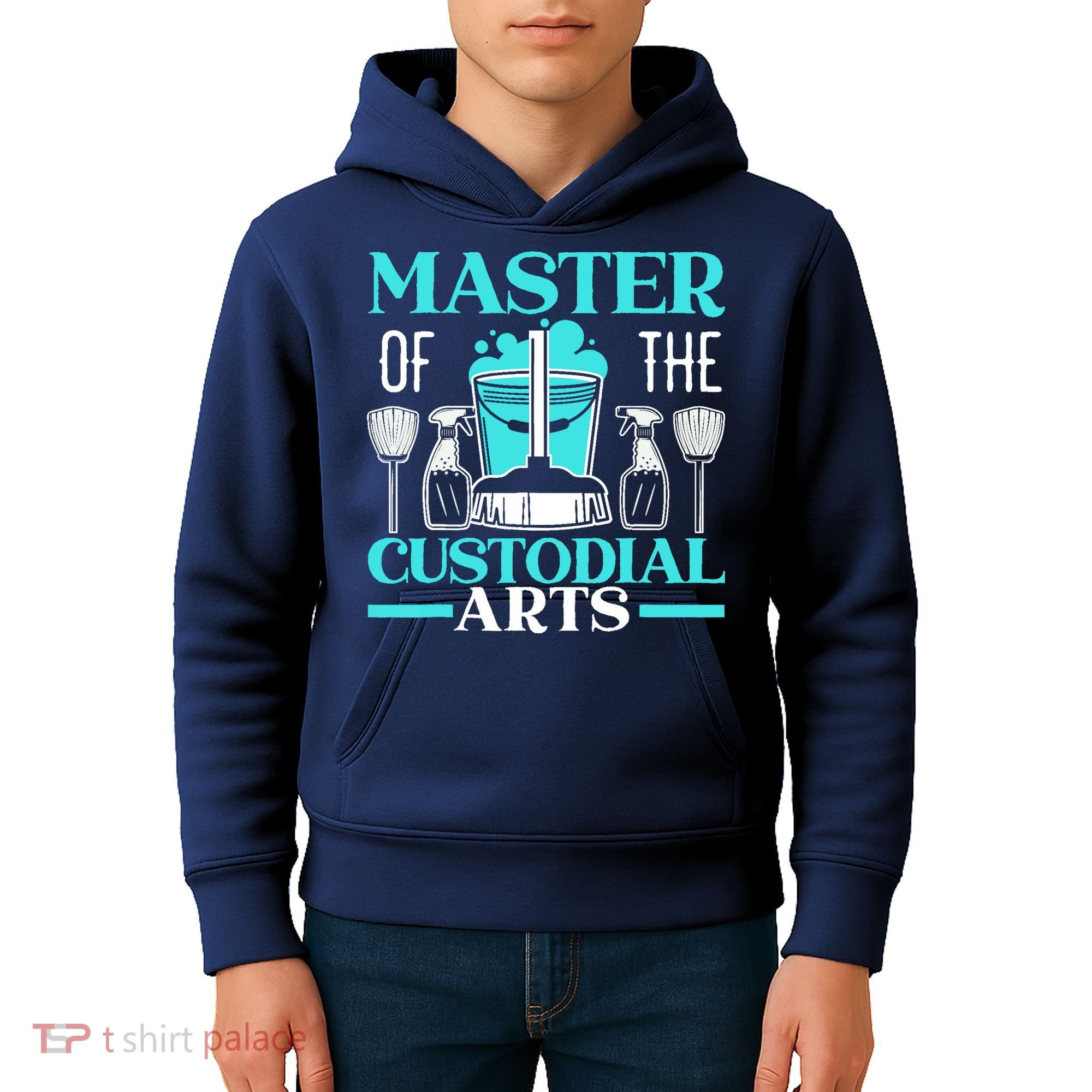 Master Of The Custodial Arts Janitor School Custodian Kids Hoodie