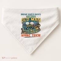 Move Overlet This Old Man Show You How To Be An Hvac USA-Made Doggie Bandana thumb 0