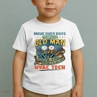 Move Overlet This Old Man Show You How To Be An Hvac Toddler T-Shirt thumb 2