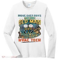 Move Overlet This Old Man Show You How To Be An Hvac Women's Long Sleeve Shirt thumb 0