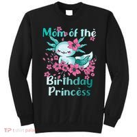 Mom Of The Birthday Princess And Axolotl Birthday Sweatshirt thumb 0