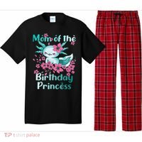 Mom Of The Birthday Princess And Axolotl Birthday Pajama Set thumb 0