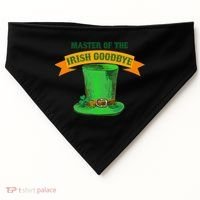 Master Of The Irish Goodbye St Patrick's Day Paddy's Party USA-Made Doggie Bandana thumb 0