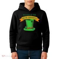 Master Of The Irish Goodbye St Patrick's Day Paddy's Party Kids Hoodie thumb 4