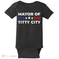 Mayor Of Titty City Baby Bodysuit thumb 0