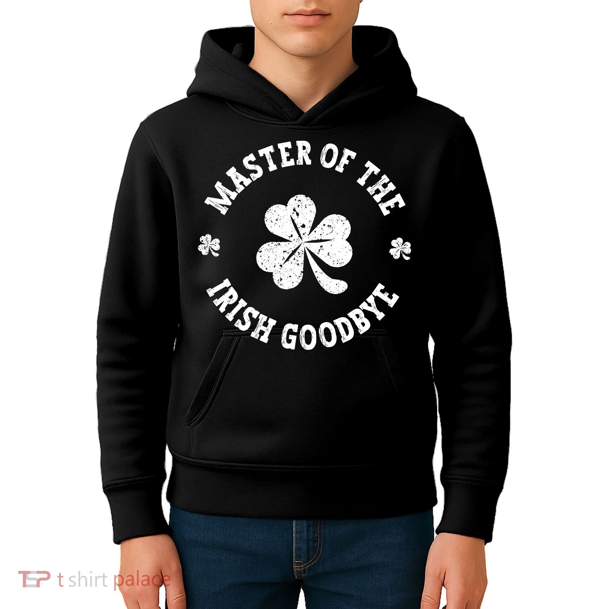 Master Of The Irish Goodbye St Patricks Day Kids Hoodie