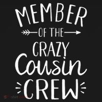 Member of the crazy cousin crew Kids Sweatshirt thumb 2