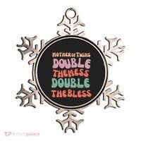 Mother Of Twins Double The Mess Double The Bless Funny Ornament thumb 0