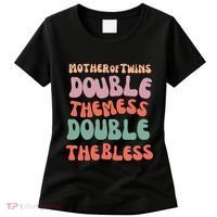 Mother Of Twins Double The Mess Double The Bless Funny Women's T-Shirt thumb 0