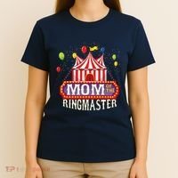 Mom Of The Birthday Ringmaster Circus Party Bday T-Shirt thumb 4