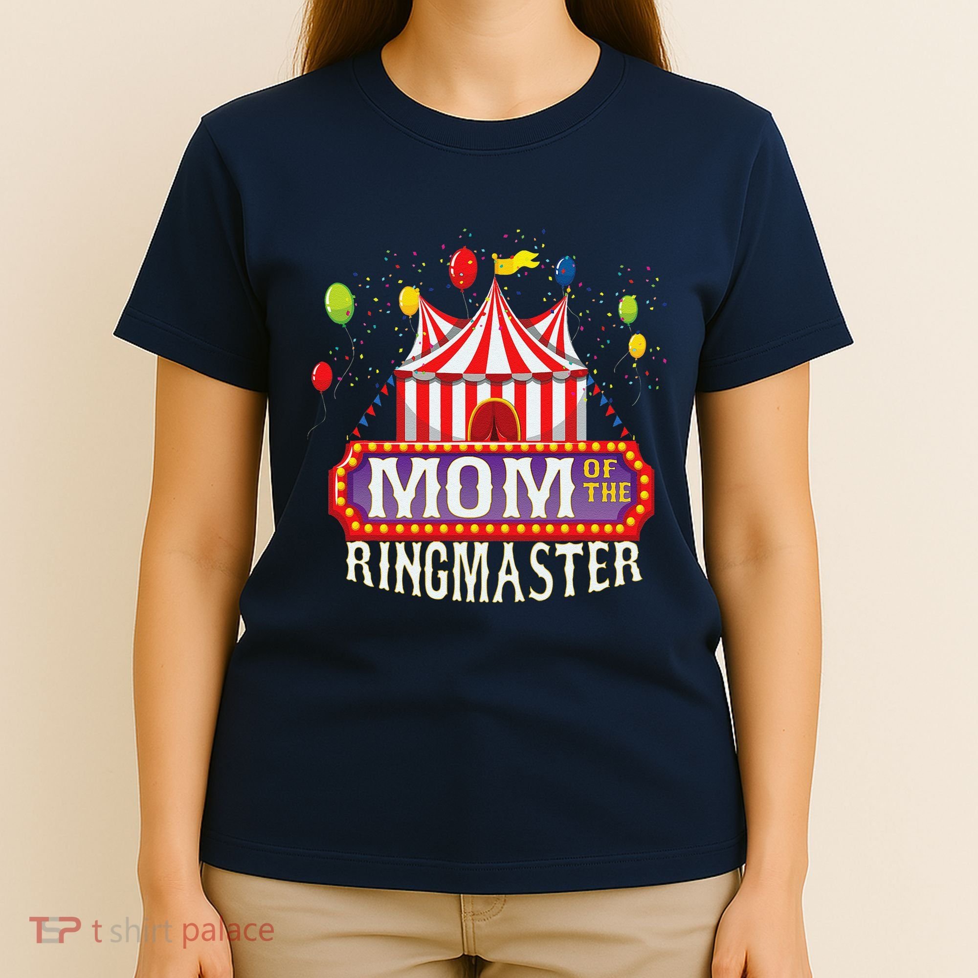 Mom Of The Birthday Ringmaster Circus Party Bday T-Shirt