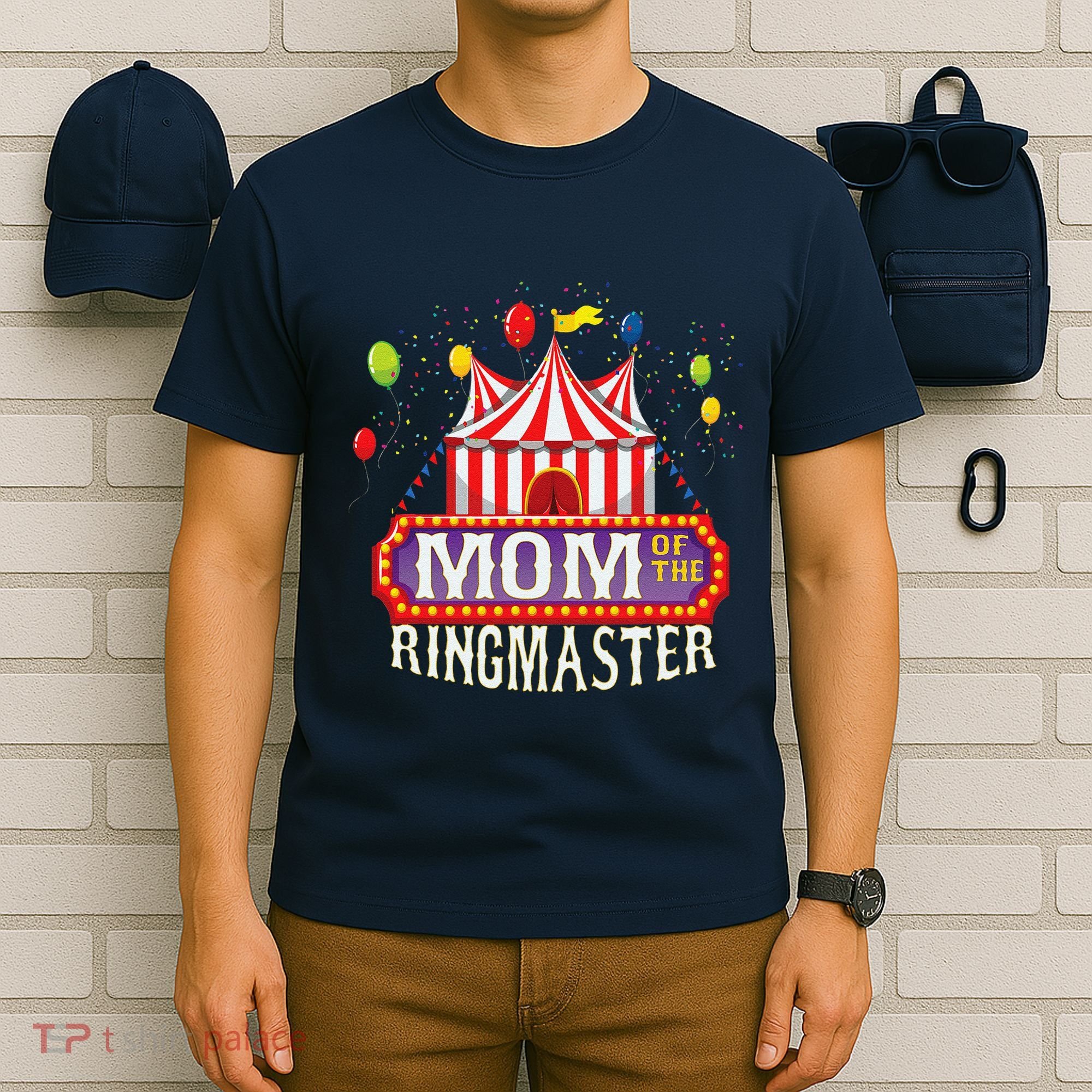 Mom Of The Birthday Ringmaster Circus Party Bday T-Shirt
