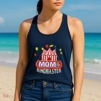 Mom Of The Birthday Ringmaster Circus Party Bday Women's Tank Top thumb 2