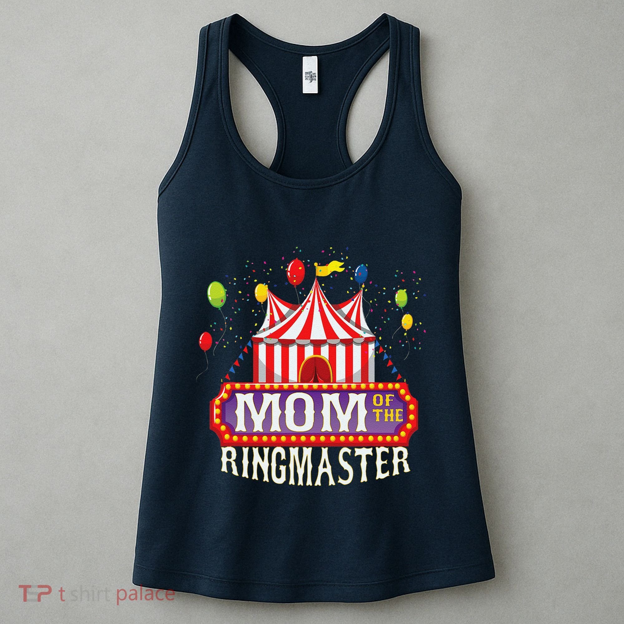 Mom Of The Birthday Ringmaster Circus Party Bday Women's Tank Top
