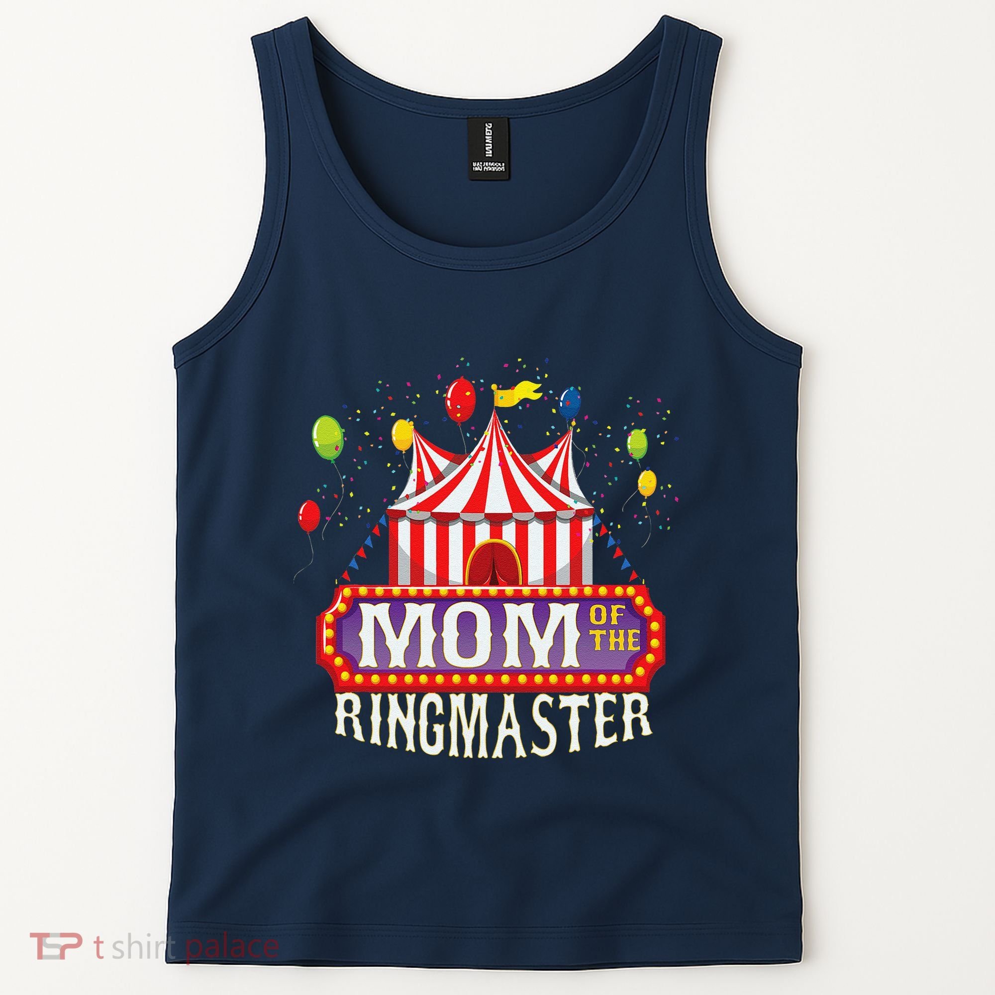 Mom Of The Birthday Ringmaster Circus Party Bday Tank Top