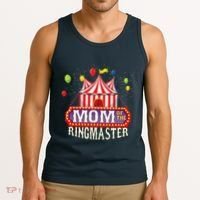 Mom Of The Birthday Ringmaster Circus Party Bday Tank Top thumb 3
