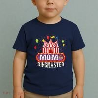 Mom Of The Birthday Ringmaster Circus Party Bday Toddler T-Shirt thumb 2