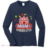 Mom Of The Birthday Ringmaster Circus Party Bday Women's Long Sleeve Shirt thumb 0