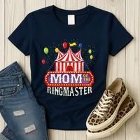 Mom Of The Birthday Ringmaster Circus Party Bday Women's T-Shirt thumb 3