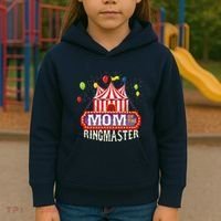 Mom Of The Birthday Ringmaster Circus Party Bday Kids Hoodie thumb 3