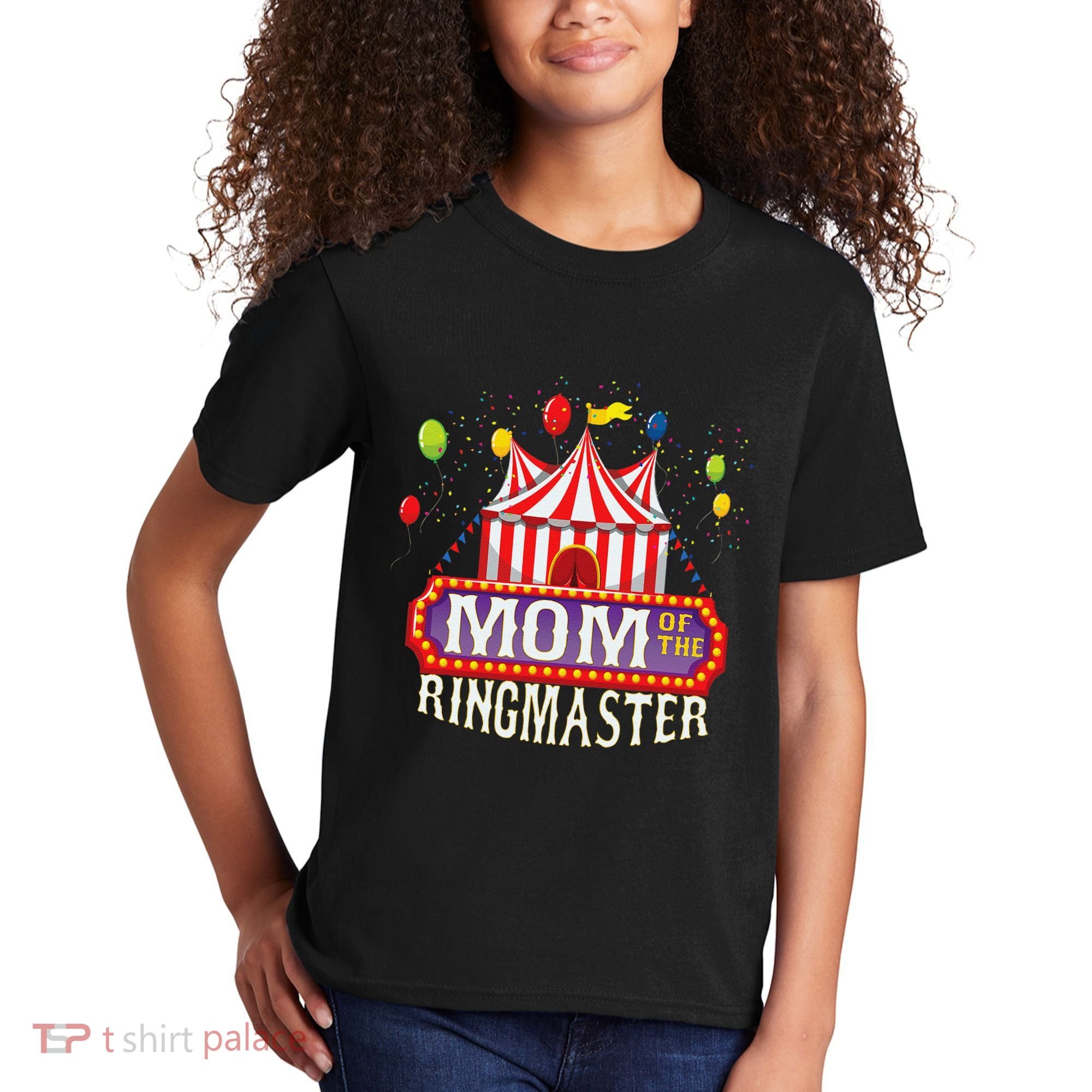 Mom Of The Birthday Ringmaster Circus Party Bday Kids T-Shirt