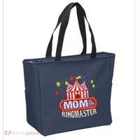Mom Of The Birthday Ringmaster Circus Party Bday Tote Bag thumb 2