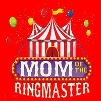 Mom Of The Birthday Ringmaster Circus Party Bday Santa Hat thumb 1