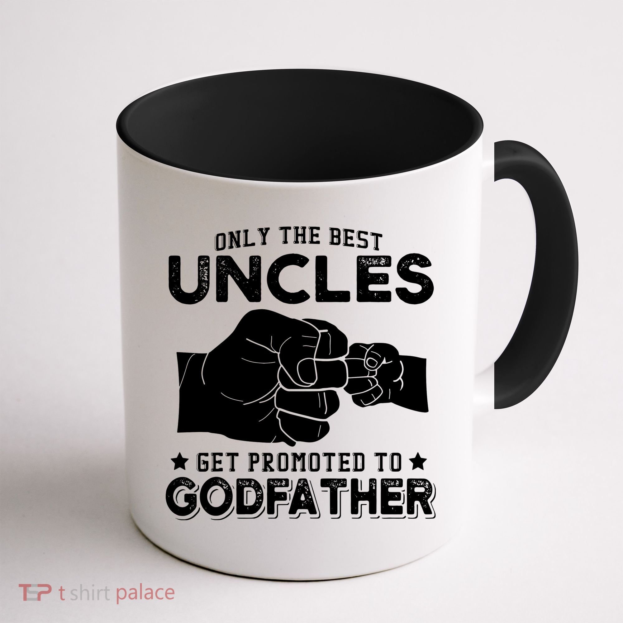 Mens Only The Best Uncles Get Promoted To Godfather Coffee Mug