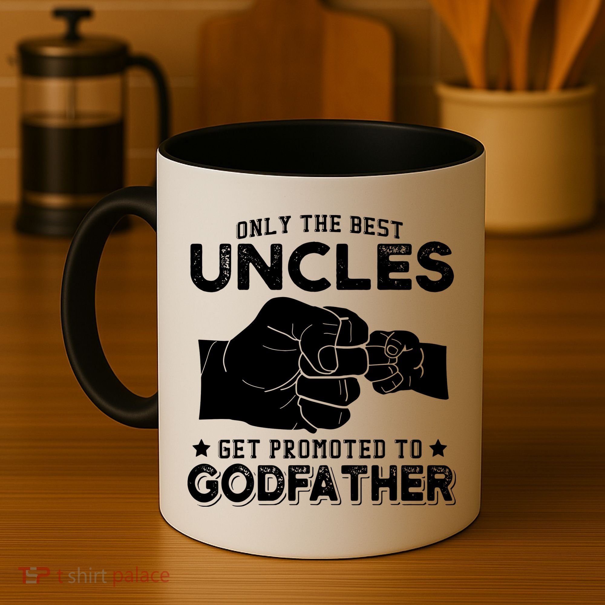 Mens Only The Best Uncles Get Promoted To Godfather Coffee Mug