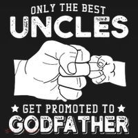 Mens Only The Best Uncles Get Promoted To Godfather Women's Hoodie thumb 2