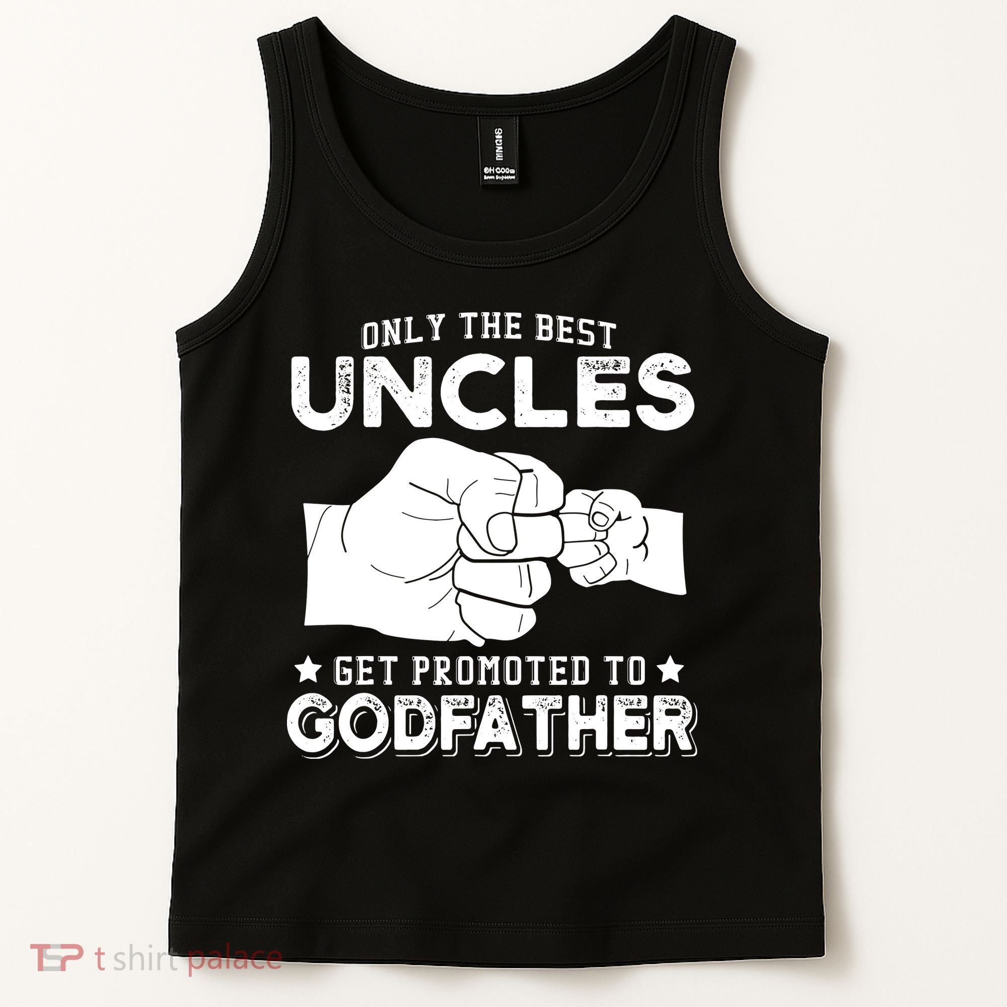 Mens Only The Best Uncles Get Promoted To Godfather Tank Top