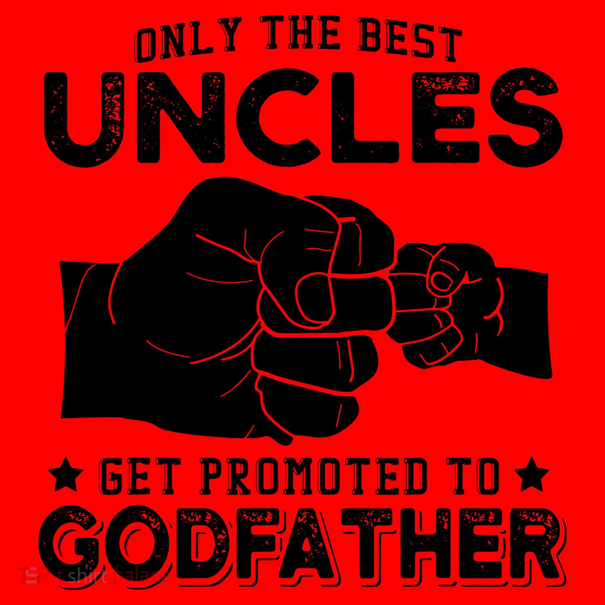 Mens Only The Best Uncles Get Promoted To Godfather Santa Hat