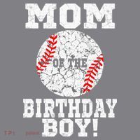 Mom Of The Birthday Boy Baseball Lover Vintage Retro T-Shirt thumb 5